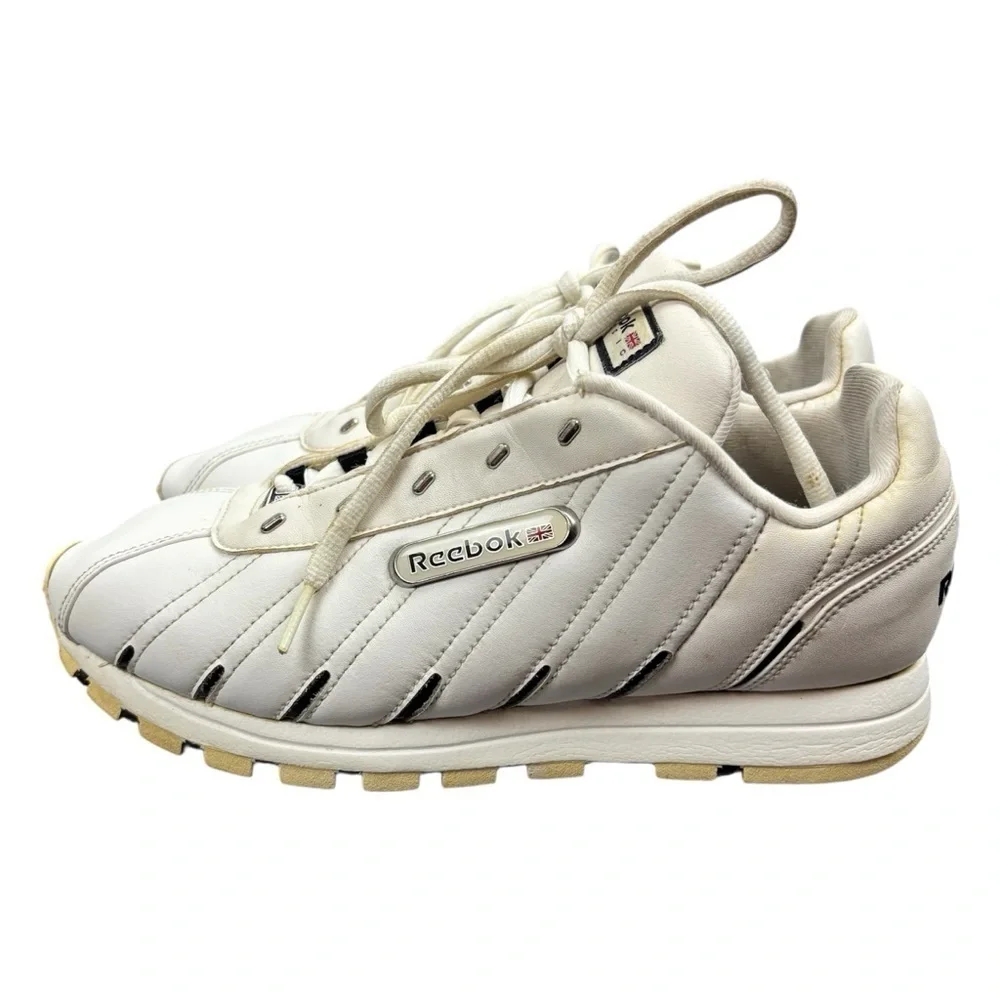 Vintage Reebok  Classic 412 Women's Leather Sneakers White Size 8